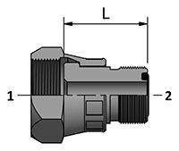 HDSR with Crimp Nut, Ends