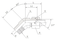 KLBM 45 Degree Male Elbow_2