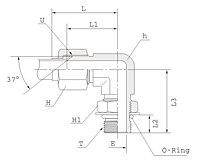 KLS-UP O-Seal UNF Male Elbow_2