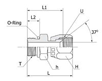 KSMCS-U Swivel UNF Male Connector_2