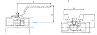 V81-Series-Ball-Valves-Dimensional-Drawing