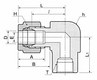 DLF-N Series Female Elbow Tube Fittings-2