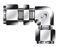 DBL Bulkhead Elbow Union Tube Fittings Metric