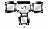 DTR Reducing Union Tee Tube Fittings