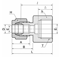 DCF-GG Gauge Connector Tube Fittings-2