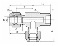 DTRF-N Female Run Tee Tube Fittings-2