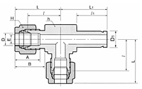 DTRA Run Tee Adapter Tube Fittings Metric-2