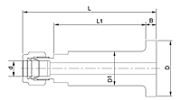 DLJ Lab Joint Flange Connector Tube Fittings-2