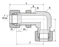 BBL Series Metric Bulkhead Elbow Fittings-2