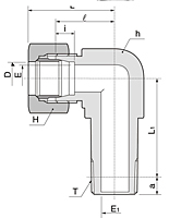 BLLM Series Metric Long Male Elbow Fittings-2