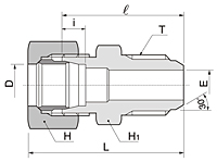 BHUM Series Metric Hose Male Union Fittings-2