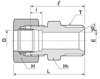 BHUF Series Metric Hose Female Union Fittings-2