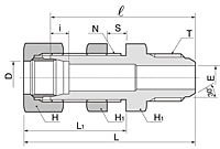 BHBM Series Metric Hose Bulkhead Male Union Fittings-2