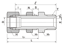 BHBF Series Metric Hose Bulkhead Female Union Fittings-2