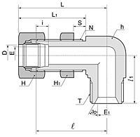 BHBLF Series Metric Hose Bulkhead Female Elbow Fittings-2