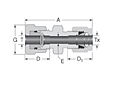 DKUT DK-LOK® Tube Fitting Union