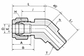 DLBM 45 Degree Male Elbow Tube Fittings-2