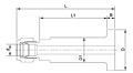 DLJ Lab Joint Flange Connector Tube Fittings-2