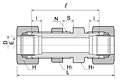 BBU Series Straight Bulkhead Union Fittings-2