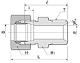 BHUF Series Metric Hose Female Union Fittings-2