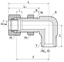 BHBLF Series Metric Hose Bulkhead Female Elbow Fittings-2