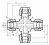 DX Union Cross Tube Fittings-2