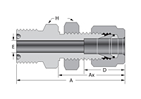 DK-LOK® Tube Fitting Bulkhead Connector