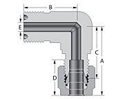 DK-LOK® Tube Fitting Elbow