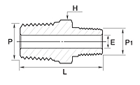 GNR Series Hex Reducing Nipple Fittings-2