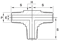 GTM Series Male Tee Fittings-2