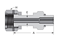 DOB Series Male SAE/MS Connector