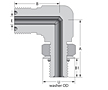 Male SAE/MS Positionable Elbow