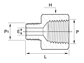 GABMF Series Reducing Adapter Fittings-2