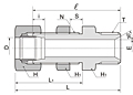 BHBF Series Metric Hose Bulkhead Female Union Fittings-2