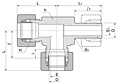 BRTA Series Metric Positionable Run Tee Fittings-2